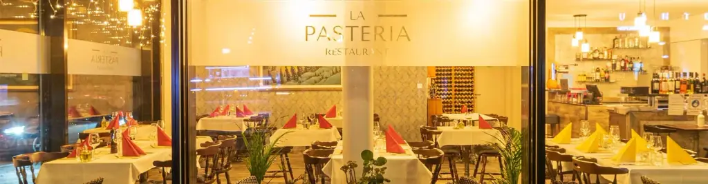 Intérieur du restaurant La Pasteria Kriens
